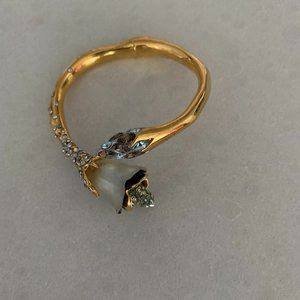 Alexis Bittar crystal and Gold plated bracelet